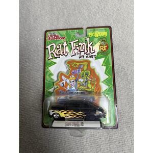 Racing Champions Rat Fink Ed Roth 1:64 car NEW Oldsmobile Mercury Black Flames